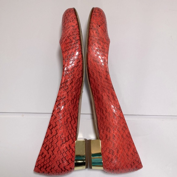 🍄 J.Crew Collection Janey Snakeskin Leather Flats - Picture 10 of 12